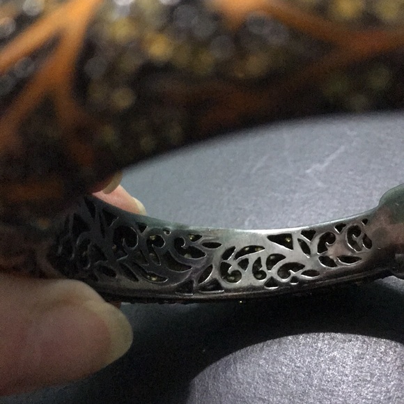 M.C.L Hinged 925 Yellow Sapphire Bracelet - Picture 5 of 6